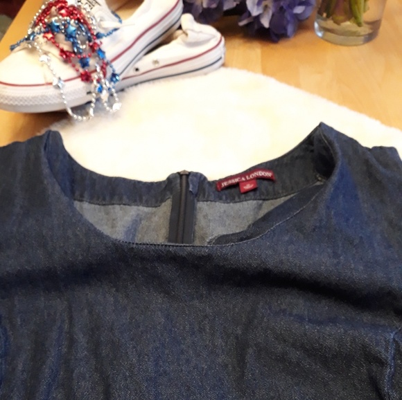 Jessica London Dresses & Skirts - 💋 Denim romper dress Size 20